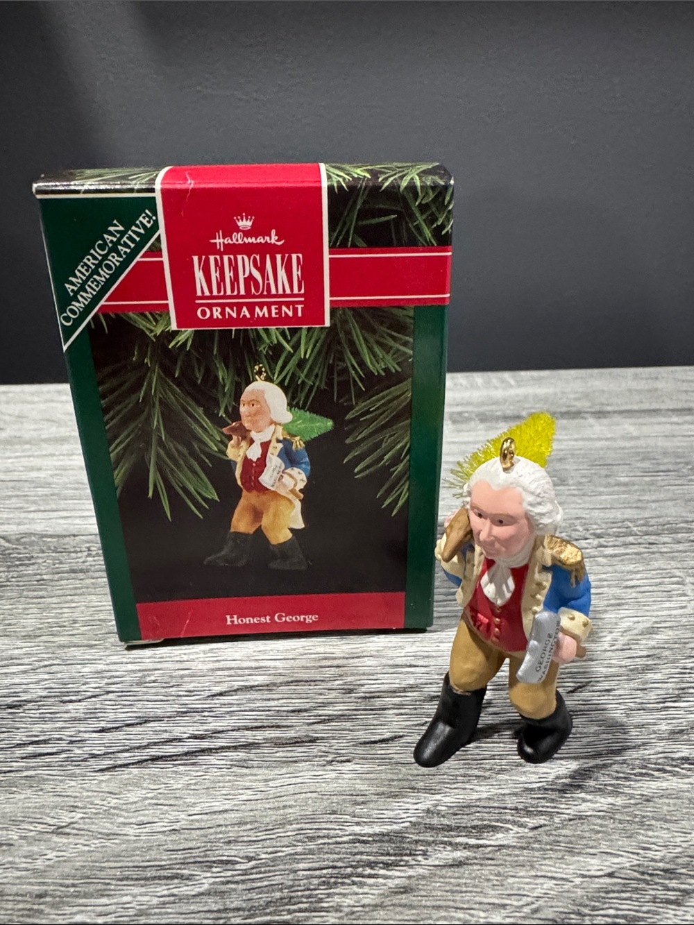 Hallmark | American Commemorative: Honest George - Vintage Keepsake Ornament